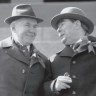 Л. И. Брежнев и А. Н. Косыгин на трибуне мавзолея. 1975 г.