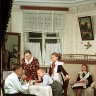 Пекарь С.И. Мельников с семьей в новой квартире, 1951 год
