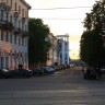город  Тверь - вид  со  стороны  Тверского  проспекта  в  сторону  кинотеатра  Звезда и  Городского  сада