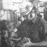 Лаука Майт  начальник радиостанции проверяет усилитель. - БМРТ-355 АНТОН ТАММСААРЕ 09 06 1973