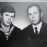 Олег Шороп с сыном Виктором 1981 год