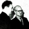 капитан  СРТР-9080  Н.  Леонтьев и  парторг ТМРП  П.  Митрофанов - 1965  год