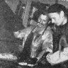 Опытный рыбообработчик обучает молодого товарища  - БМРТ-396 Иоханнес Рувен 26 10 1966