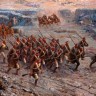 солдаты Черниговского полка спешат на помощь защитникам Малахова кургана