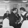 Хорохонов капитан БМРТ Э. Таммлаан втречает гостей со швейной фабрики 1962