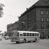 один из первых троллейбусов на линии Театр Эстония  - Ипподром в Таллине 1965