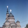 Харьков -  вид  куполов  Благовещенского  собора