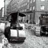 Снос старой трамвайной ветки и строительство новой  на Нарвском шоссе   1969