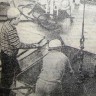 Шевченко А. и Семиколенных Е. матросы  на выгрузке  рыбопродукции БМРТ  250  6 июня 1972