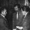 Бурлак Дмитрий Кириллович капитан (слева), сегодня капитан  ремонтного подменного экипажа – Эстрыбпром 30 09 1986