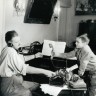 Писатель Сергей Михалков и его сын Никита 1952 г.