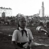 1-й сбор пионеров Советской Эстонии  - пионерка из Вирумаа Майя Салумяэ читает стихотворение - 1947