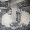 Арустамян Р.  первый помощник капитана и Н. Галиновский  - БМРТ Кристьян Рауд   – 15 июля 1975 года