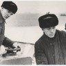 Савченко  Алексей  боцман   и  матрос  Анатолий  Гришаков  - ТР Бора  - 1966  год