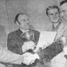 Пяткин  Леонид тренер команды Атлантик (на снимке справа) на вручении кубка города по футболу – ЭРПО Океан 15 11 1973