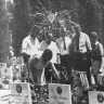 Кузьменко Н.М.  капитан  с членами экипажа на кладбище партизан в Генуе -  ПБ Ян Анвельт 07 11 1968  фото Юрия Фур радиооператора