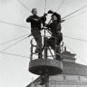 монтаж первых метров линии  электропередач для  троллейбусов  Таллинна  1965