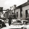 разрушенный вокзал - город  Калинин после  освобождения от немецких захватчиков. 1941 г