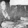 Коноплева Г. принимает брикет мороженой рыбы на субботнике - Холодильник ЭРПО Океан 07 10 1970