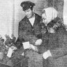 Харченко Георгий матрос   и официантка  Александра Киселева голосуют – БМРТ-350 Эвальд Таммлаан  16 12 1970